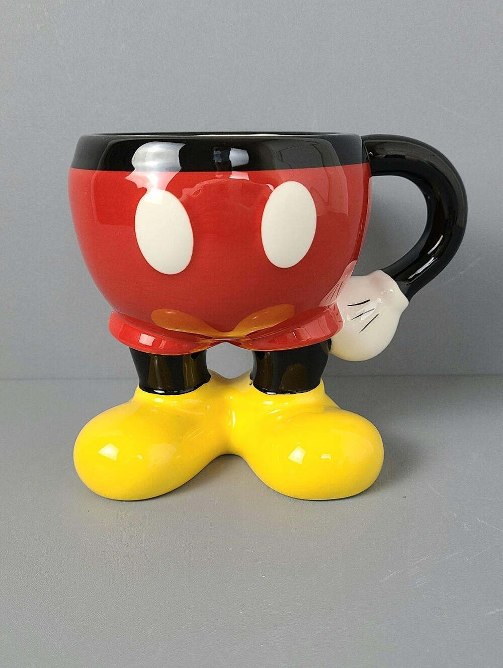 Disney Parks Red Shorts Yellow Shoes Ceramic Coffee Mug